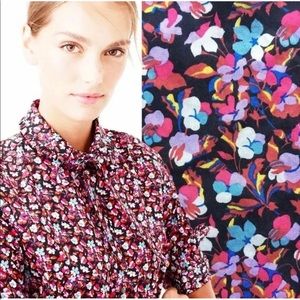 J Crew Liberty Art Fabrics Sarah Floral Shirt 10